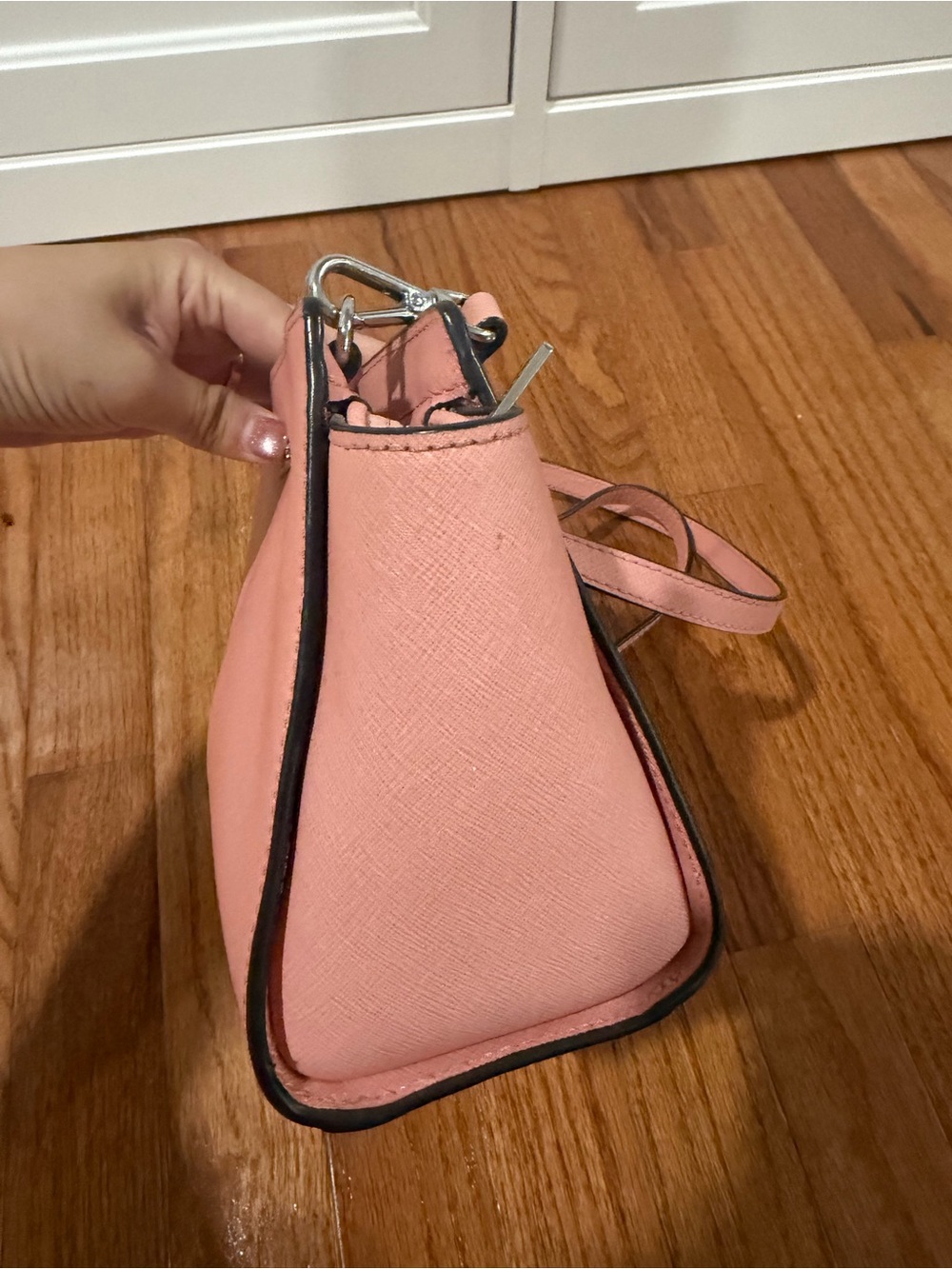 Michael Kors Blush Pink Saffiano Crossbody Bag - Picture 3 of 6